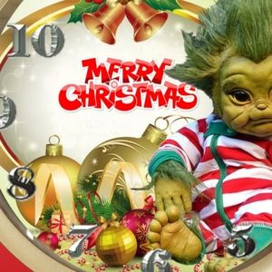 Green christmas baby grinch
